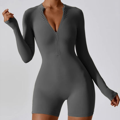 elevate London - Long Sleeve Silhouette Jumpsuit