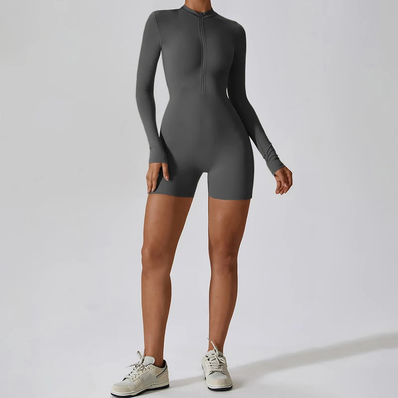 elevate London - Long Sleeve Silhouette Jumpsuit