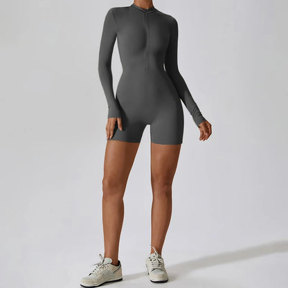 elevate London - Long Sleeve Silhouette Jumpsuit