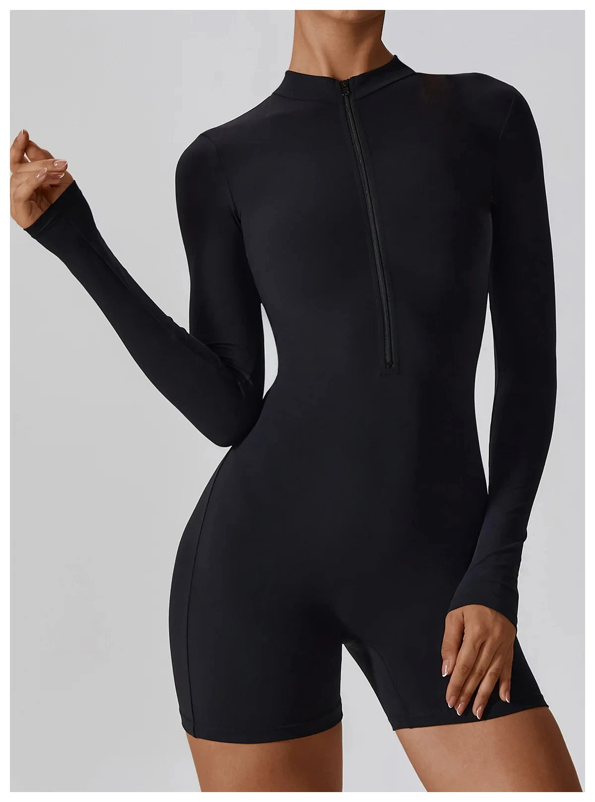 elevate London - Long Sleeve Silhouette Jumpsuit