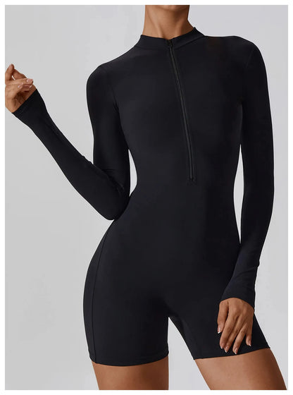 elevate London - Long Sleeve Silhouette Jumpsuit