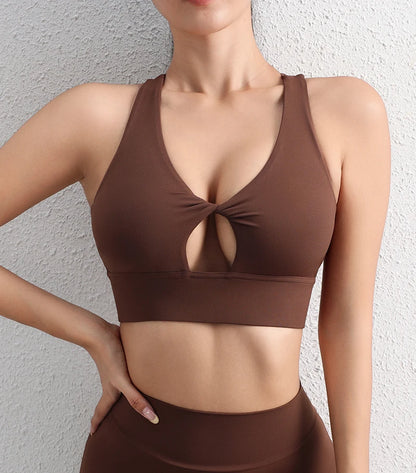 elevate London - Twisted High Support Sports Bra