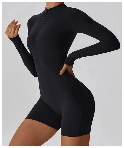 elevate London - Long Sleeve Silhouette Jumpsuit