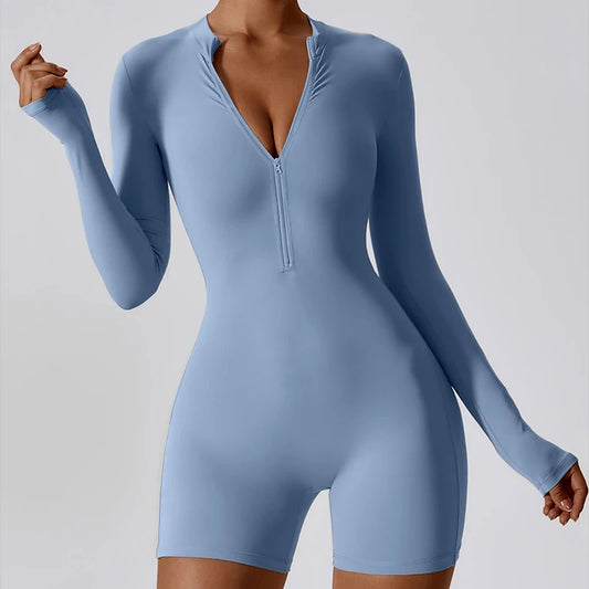 elevate London - Long Sleeve Silhouette Jumpsuit